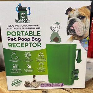 Portable Pet Poop Bag Receptor - Green
